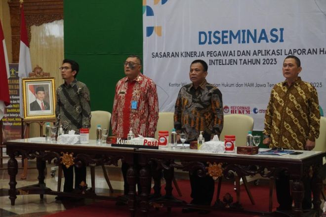 Wujudkan Laporan Harian Intelijen Berkualitas, Kemenkumham Jateng dan Ditjen Imigrasi Gelar Diseminasi
