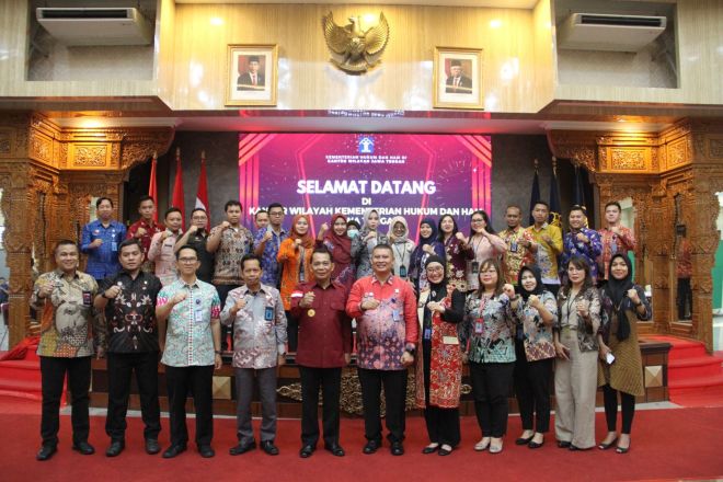 Raih Beragam Prestasi, Kanwil Kumham Jateng Terima Studi Tiru Kanwil Kalteng
