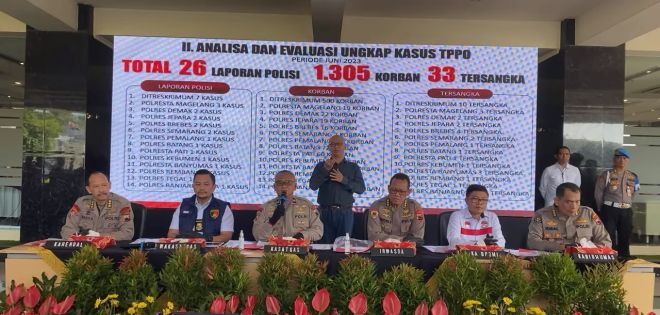 Polda Jateng Bongkar 26 Kasus TPPO, Jumlah Korban Capai 1.305 Orang