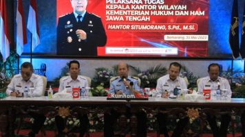 Beri Arahan Perdana, Plt. Kakanwil Kumham Jateng Imbau Jajarannya Bekerja Zero Mistake