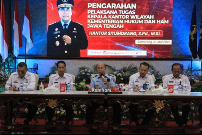 Beri Arahan Perdana, Plt. Kakanwil Kumham Jateng Imbau Jajarannya Bekerja Zero Mistake