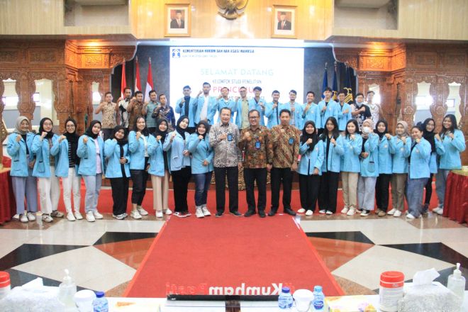 Kanwil Kemenkumham Jateng Terima Kunjungan Mahasiswa FH UNS