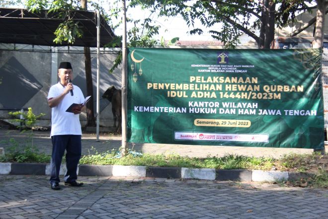 Idul Adha 1444 H, Momentum Kemenkumham Jateng Tingkatkan Rasa Kepedulian Sesama