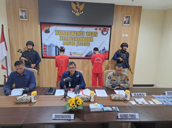 Polda Jateng Berhasil Ungkap Peredaran Narkotika,  Solo Raya dan Semarang Jadi Zona Merah