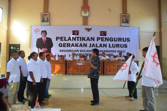 Riyanta Melantik Pengurus GJL Sulang dan Bulu Mantingan Rembang