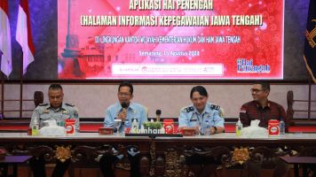 Tingkatkan dan Permudah Layanan Administrasi Kepegawaian, Kemenkumham Jateng Hadirkan Inovasi HAI PENENGAH