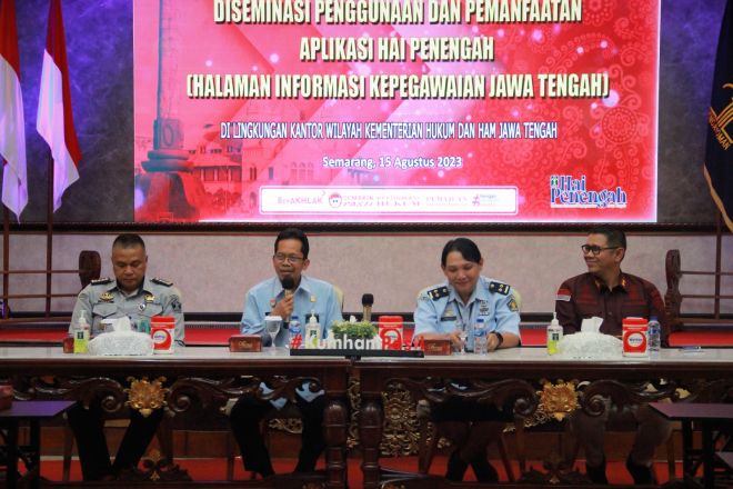 Tingkatkan dan Permudah Layanan Administrasi Kepegawaian, Kemenkumham Jateng Hadirkan Inovasi HAI PENENGAH