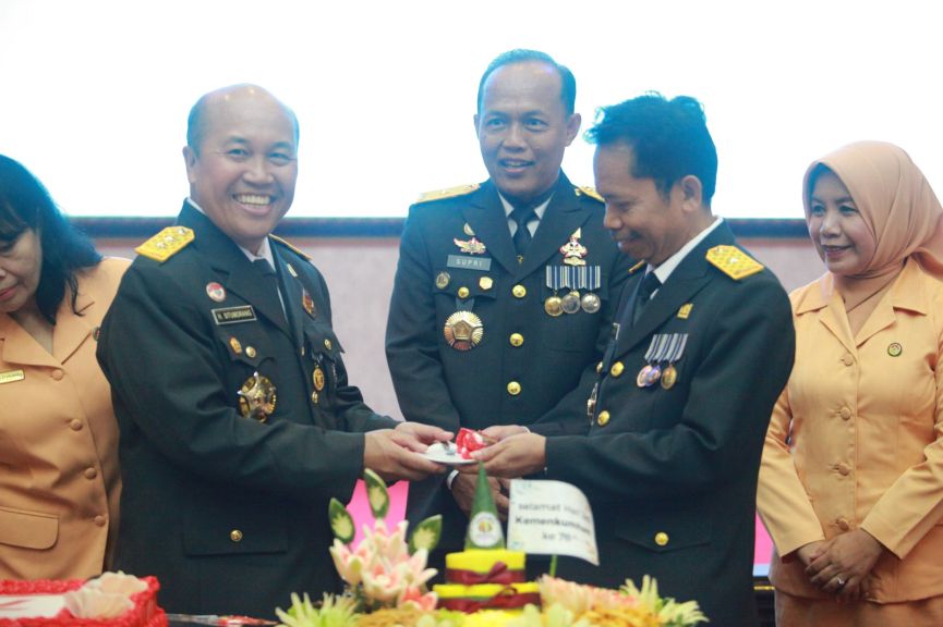 Kanwil Jateng Gelar Syukuran Hari Kemenkumham Ke – 78