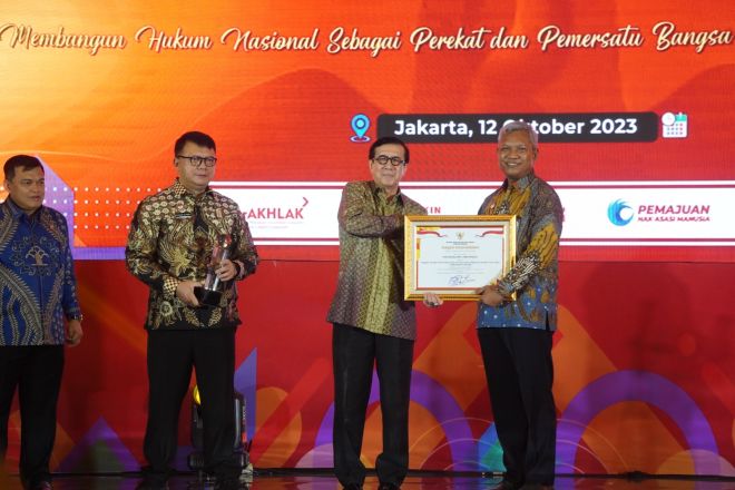 Kemenkumham Jateng Mengalahkan Kanwil Lain di Bidang JDIHN