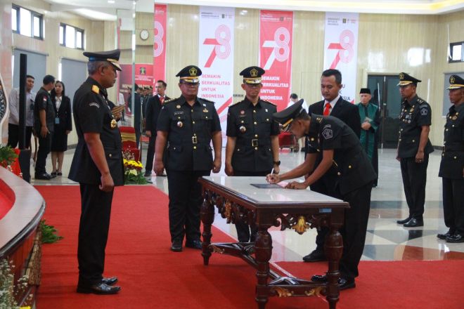 Kekanwil Kemenkumham Jateng Lantik 31 Pejabat Baru Berharap Ada Pemimpin yang Proaktif