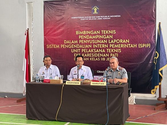 Kanwil Kemenkumham RI Jawa Tengah Kembali Menggelar Bintek Pendampingan Penyusunan Laporan SPIP
