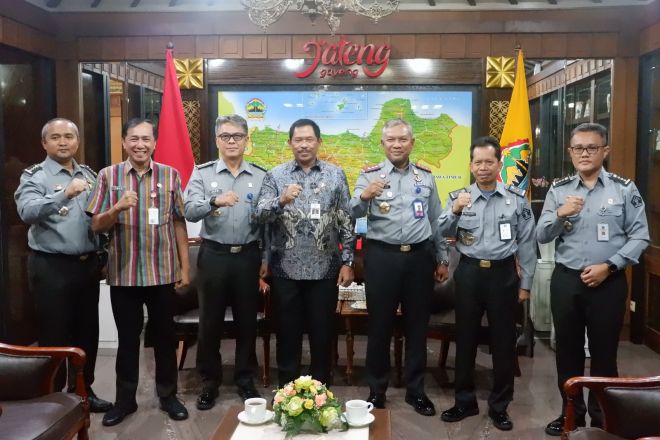 Audiensi Kekanwil Kemenkumham dengan Pj. Gubernur Jateng untuk Wujudkan Harmonisasi Perda