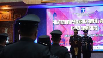 Kanwil Kemenkumham Jateng Tetapkan 35 Orang ASN pada Jabatan Baru Mereka