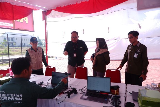 Pelaksanaan SKD CPNS Kanwil Kemenkumham Jateng Mendapat Acungan Jempol dari Ombudsman RI