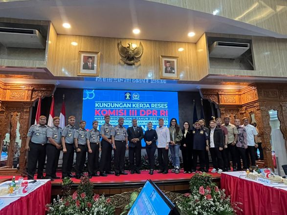 Respon Pertanyaan Komisi III DPR RI, Kemenkumham Jateng Pastikan WBP Mendapatkan Hak Suara Pemilu 2024
