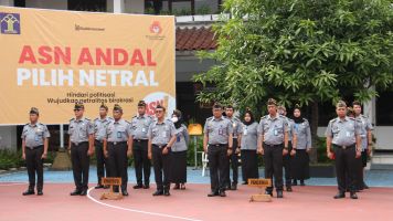 Beri Amanat Apel Pagi, Kakanwil Kemenkumham Jateng : Jadilah Intan Yang Sanggup Menyinari Organisasi