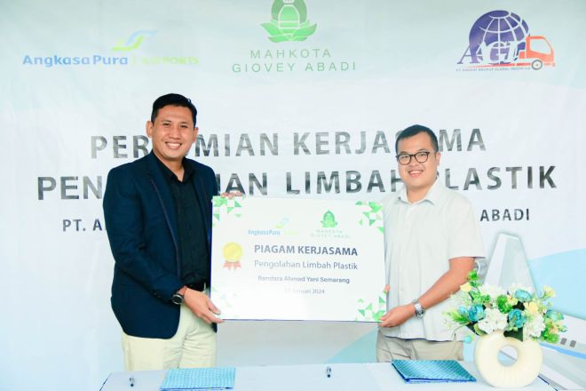 Bandara Internasional Jenderal Ahmad Yani Semarang Serius Kelola Sampah Anorganik