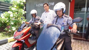 Melalui Paten, Kanwil Kemenkumham Jateng Dukung Program Motor Listrik PT. Polytron Semarang