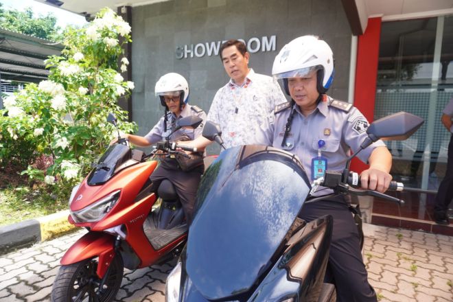 Melalui Paten, Kanwil Kemenkumham Jateng Dukung Program Motor Listrik PT. Polytron Semarang