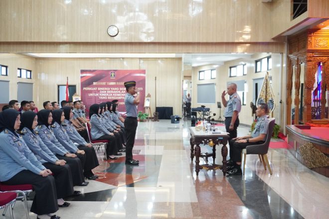 Kakanwil Tejo Harwanto Terima Penghadapan Alumni Poltekip Angkatan 54