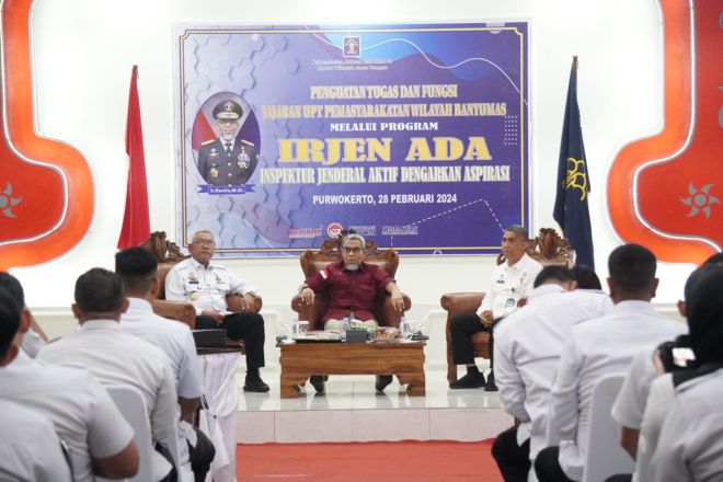 IRJEN ADA Serap Aspirasi dari Kanwil Kemenkumham Jateng