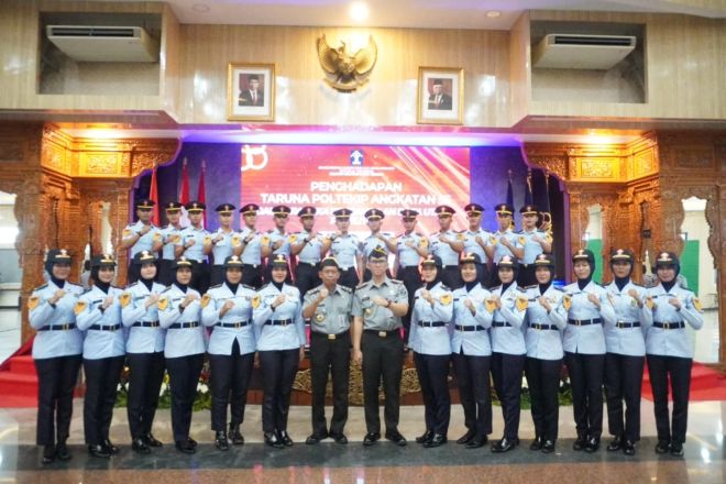 65 Orang Taruna Poltekip Adakan Penelitian di Lingkungan Kanwil Kemenkumham Jateng