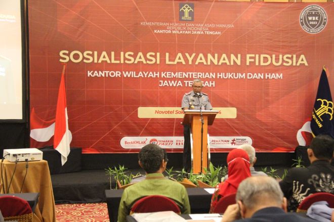 Kemenkumham Jateng Gelar Sosialisasi Layanan Fidusia
