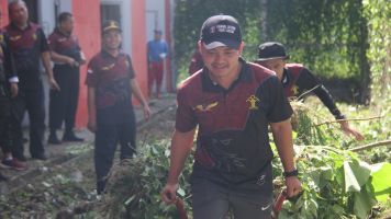Sambut HBP Ke- 60, Kanwil Kemenkumham Jateng Gelar Gotong Royong