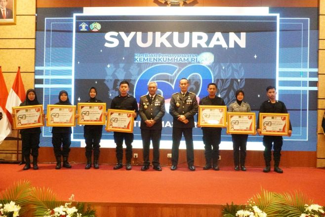 Gelar Tasyakuran 60 Tahun Pemasyarakatan, Kakanwil Kemenkumham Jateng Harapkan Pemasyarakatan Semakin Matang dan Berkontribusi