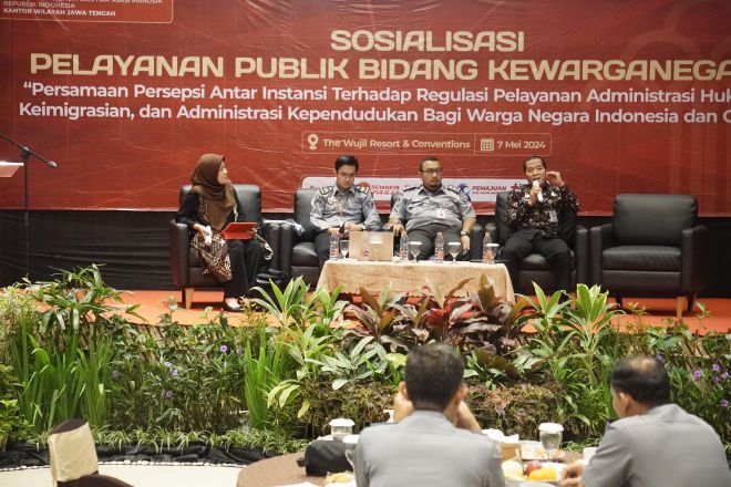 Satukan Pemahaman Instansi Terkait, Kemenkumham Jateng Gelar Sosialisasi Pelayanan Publik Bidang Kewarganegaraan