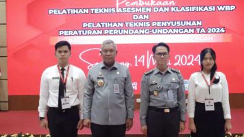 Kakanwil Tejo Harwanto Buka Pelatihan Teknis Asesmen WBP dan Penyusunan Peraturan Perundang-Undangan