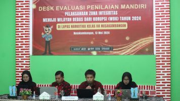 24 Unit Pelaksana Teknis Kemenkumham Jateng Lakoni Desk Evaluasi Untuk Raih Predikat WBK