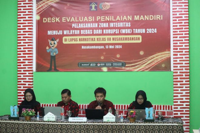 24 Unit Pelaksana Teknis Kemenkumham Jateng Lakoni Desk Evaluasi Untuk Raih Predikat WBK