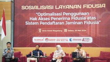 Kemenkumham Jawa Tengah Gelas Sosialisasi Jaminan Fidusia