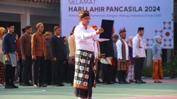 Kanwil Kemenkumham Jateng adakan Upacara dalam Rangka Memperingati Hari Lahir Pancasila dan Usung Tema Pancasila Menuju Indonesia Emas 2024