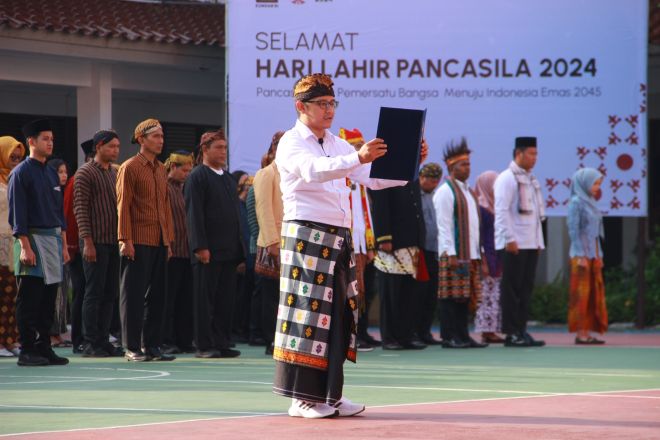 Kanwil Kemenkumham Jateng adakan Upacara dalam Rangka Memperingati Hari Lahir Pancasila dan Usung Tema Pancasila Menuju Indonesia Emas 2024