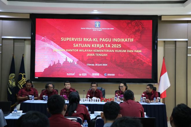 Kemenkumham Jateng Gelar Supervisi RKA-KL Pagu Indikatif 2025 UPT Cilacap dan Nusakambangan