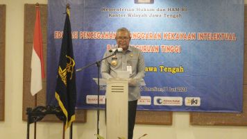 Concern Terhadap Perlindungan Kekayaan Intelektual, Kemenkumham Jateng Edukasi Civitas Akademika