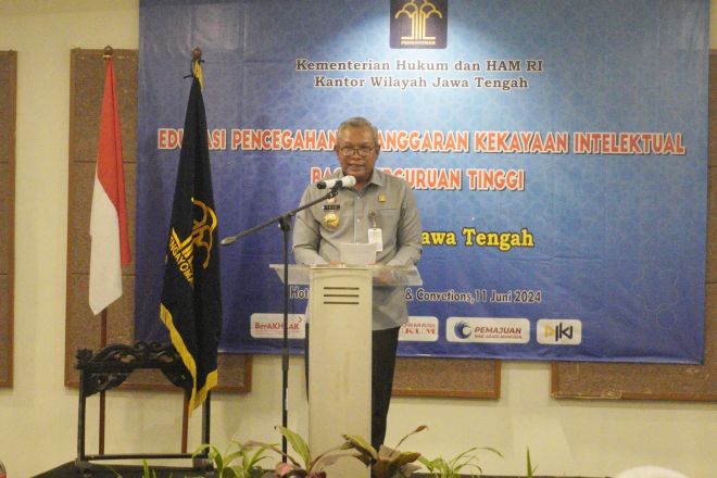 Concern Terhadap Perlindungan Kekayaan Intelektual, Kemenkumham Jateng Edukasi Civitas Akademika