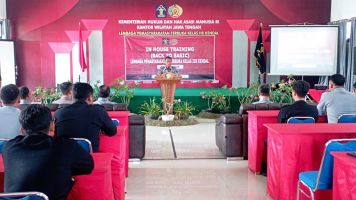 Komitmen Memperkuat Pengamanan, Kemenkumham Jateng Adakan In House Training Back To Basic di Lapas Terbuka Kendal