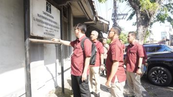 Kanwil Jateng bersama dengan Biro Pengelolaan BMN dan Pengelolaan Barang Jasa Sekjen meninjau Rutan Negara Kelas I Semarang