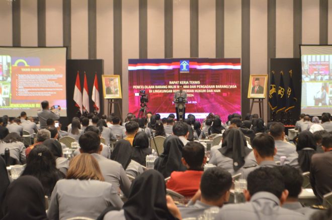 Kemenkumham Jateng Ikuti Rakernis Pengelolaan BMN dan PBJ Tahun 2024