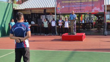 Kanwil Kemenkumham Jateng Gelar Pertandingan Tenis Lapangan Pengayoman untuk Mewujudkan “Mens Sana in Corpore Sano” dalam Jajarannya