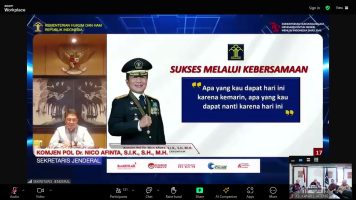 Kemenkumham Jateng Ikuti Arahan Sekjen Kemenkumham