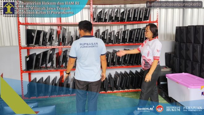 Rupbasan Purwokerto Tata Ulang 776 Komputer Barang Bukti, Pastikan Perawatan dan Keamanan