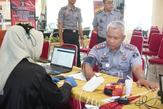 Peringati Hari Pahlawan, Kemenkumham Jateng – RSUP Dr. Kariadi Gelar Kegiatan Donor Darah