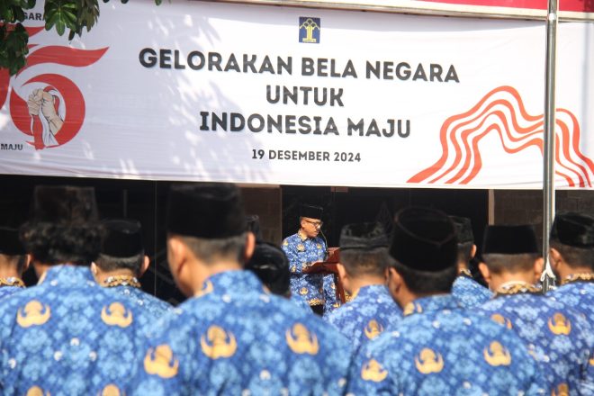 Gelorakan Bela Negara Untuk Indonesia Maju, Kemenkumham Jateng Gelar Upacara Hari Bela Negara Ke-76