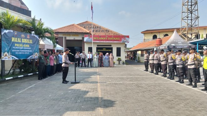 Polsek Genuk Polrestabes Semarang Gelar Halal Bi Halal bersama FKPM, TOMAS dan TOGA Serta Forkompimcam