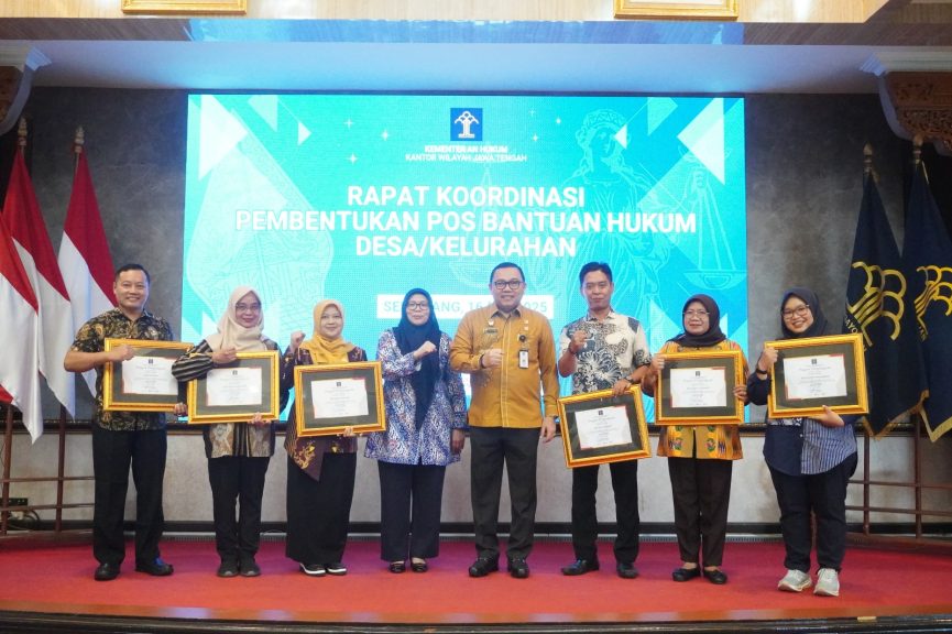 Pastikan Pembangunan Hukum Di Wilayah Berjalan Optimal, Kemenkum Jateng Gelar Rakor Pembentukan Posbankum Desa/Kelurahan