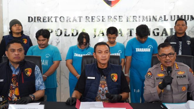 Peras Para Korbannya, Empat Pelaku Premanisme Berkedok Wartawan Ditangkap Polda Jateng